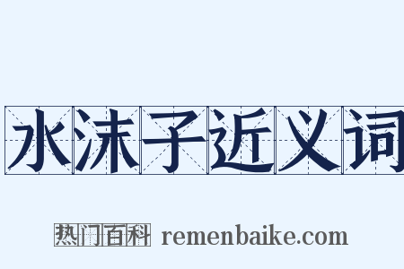 水沫子近义词是什么意思的图片